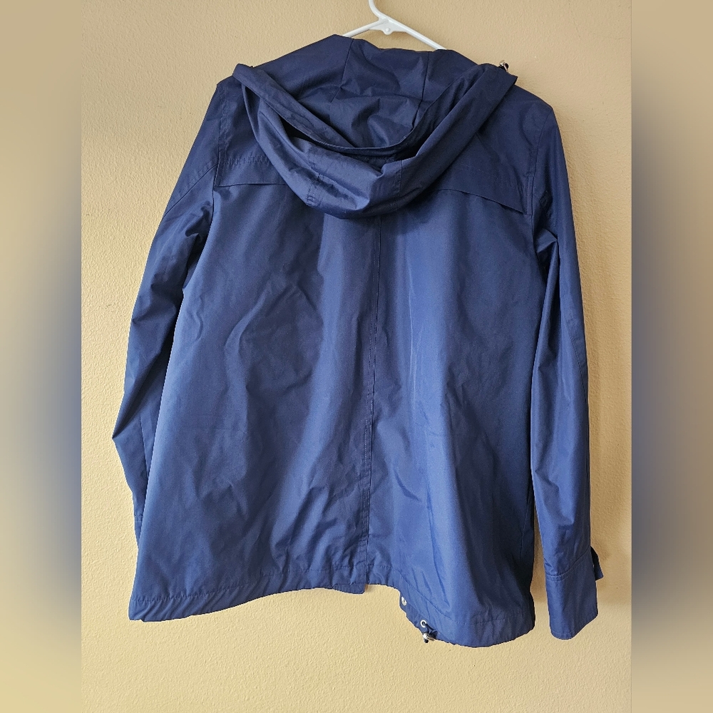 Navy Blue Hooded Jacket